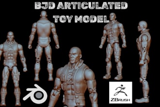design bjd dolls articulated animals print ready toys and cad models