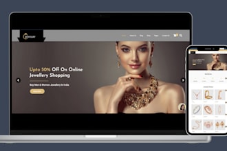 build luxury shopify store, jewelry website, watch website, ring, jewelry store