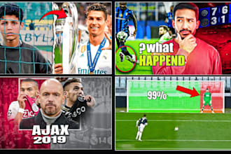 design professional football thumbnails