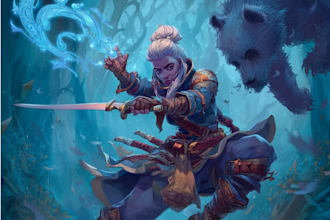 make digital art and fantasy illustration