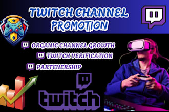 organic twitch channel promotion gain followers ,live views chatters to UK ,USA