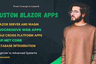 develop blazor server, wasm, and pwa web apps using dotnet