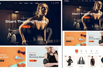 design a native shopify store athleisure wear website workout wear website