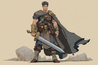 draw and design your fantasy or dnd  comic character