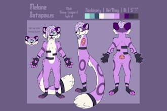 furry reference sheet furry ref sheet fursona anthro ref sheet character oc