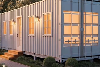 do shipping container home design with permit plans