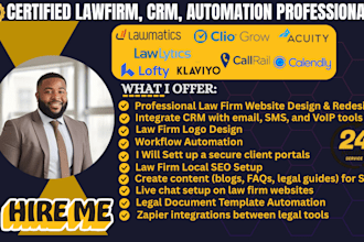 do lawfirm logo setup lawmatics lawlytics cliogrow klaviyo lofty acuity calendly