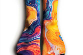 draw a sublimation socks design