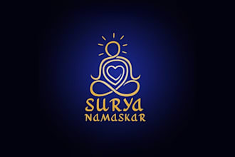 design modern elegant playful yoga brand logo