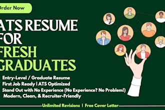 create an ats resume for fresh graduates or entry level jobs