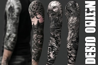 create sleeves tattoo design