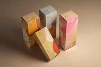 design supplement or hemp product packaging box and label