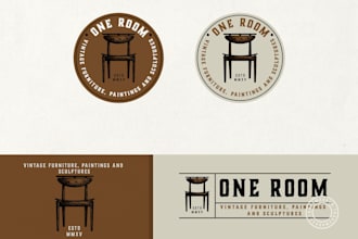 do awesome carpentry and woodworking, furniture logo design