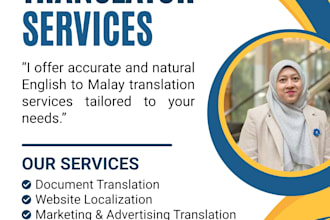 translate english to malay accurately and professionally