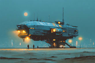 make sci fi character illustration or fantasy sci fi art