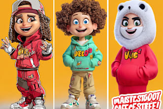 draw cartoon or mascot character design