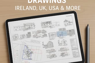 draft planning permission drawings for residential and commercial use