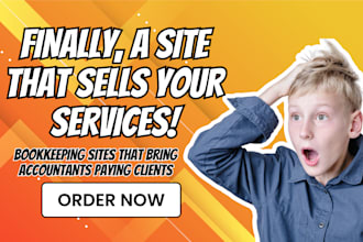 design bookkeeping website to boost accountant visibility and generate leads