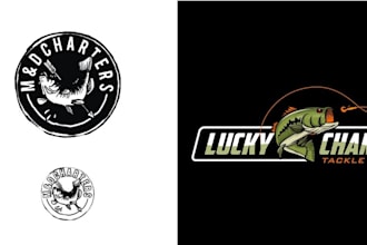 do vintage outdoor hunting and fishing logo