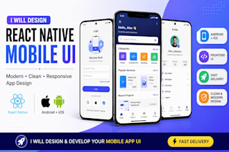 build modern mobile app UI using react native
