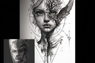 create custom realistic tattoo design