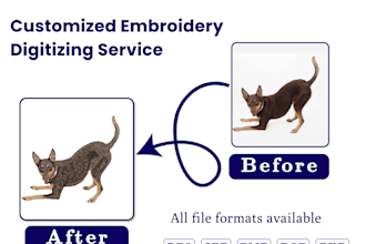 do professional embroidery digitizing for flat, puff, and appliqué patterns
