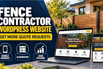 build a lead generating fence contractor wordpress website