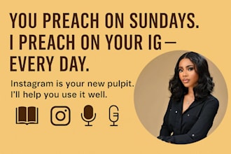 manage your church instagram and create christian content daily