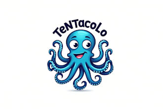 design octopus mascot logo within 1 day