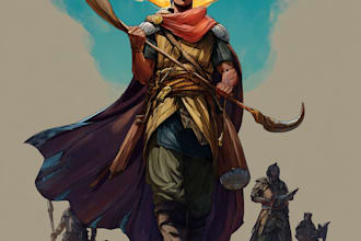 design super hero fantasy character design and dnd character
