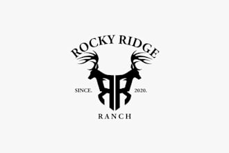 do unique western vintage, ranch cattle brand wordmark logo design