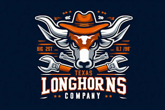 design high quality texas longhorns logo with express delivery