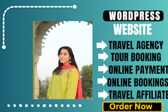 create tour and travel agency website in wordpress