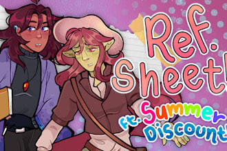 draw your character reference sheet