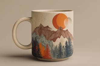 draw a mug or coffee mug design