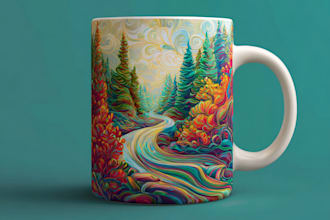 create custom vector mugs and coffee mugs new designs