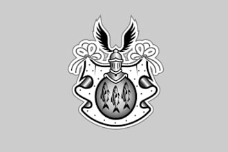 design wonderful family crest logo