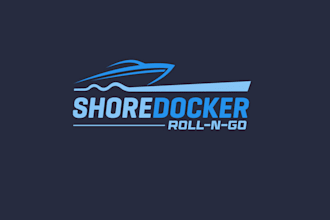 design fun jet ski boat ramp system logo