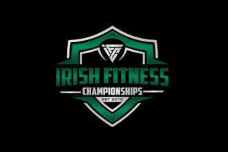 design irish cross fit competition logo