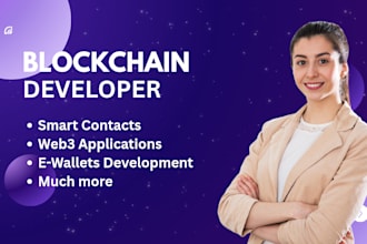 be your expert blockchain developer for smart contracts