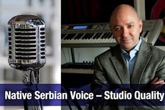 record professional studio male voice over in serbian