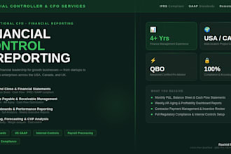 do cfo reporting expert quickbooks and US gaap accountant