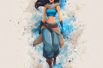 made a professional disney cartoon character