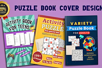 create word search crossword sudoku activity book for amazon KDP