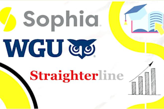 do sophia learning, straighterline, purdue,  wgu and walden