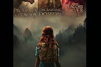 design fantasy book cover, paperback cover, or kindle cover
