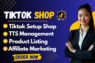 setup tiktok shop, tiktok affiliate and tiktok shop marketing