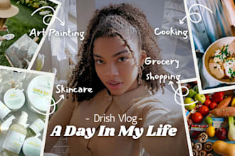 create daily vlog youtube thumbnails in aesthetic style