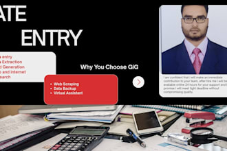 fastest excel data entry, PDF to excel, lead generation,