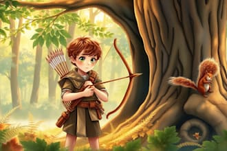 illustrate children story book illustration, children story, book illustration